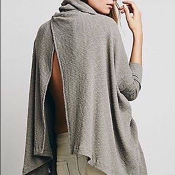 WE THE FREE turtleneck open back sweater - Picture 1 of 7